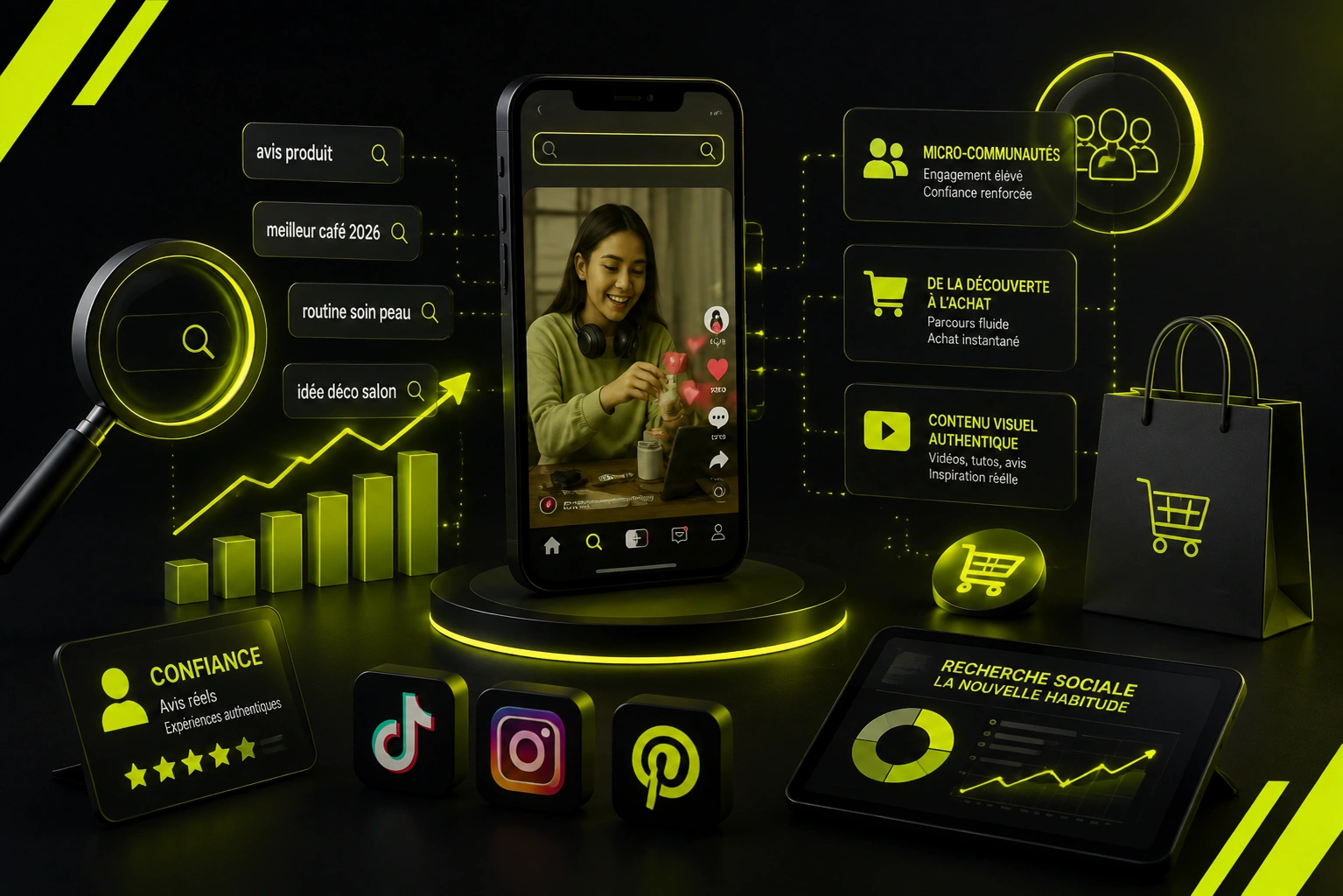 La recherche sociale (Social Search) : pourquoi TikTok et Instagram remplacent Google chez les jeunes générations